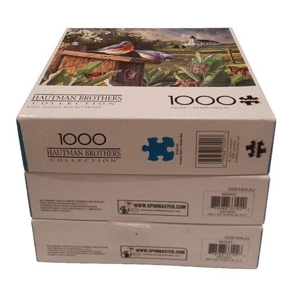 Lot of 3 Jigsaw Puzzles 1000 pieces 2 Milton Bradley/1 Hautman Brothers - Picture 3 of 3